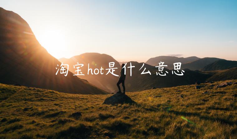 淘寶hot是什么意思